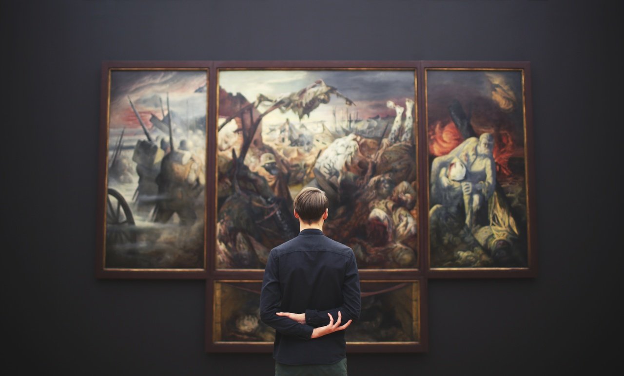 Art Exhibition Shatters Records with Record-Breaking Attendance behind artwork painting art back arms 98312 pxhere.com